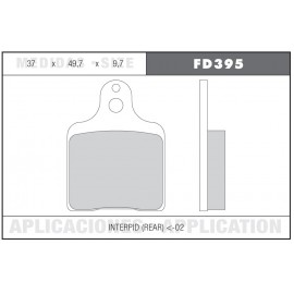 JUEGO PASTILLAS FRENO GALFER INTREPID FD395