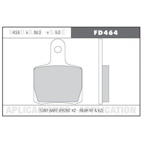 JUEGO PASTILLAS FRENO GALFER TONYKART BS5-SA2 TRASERA KZ/KF