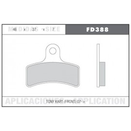JUEGO PASTILLAS FRENO GALFER TONYKART DELANTERA SA3-BS7 (0100.F2)