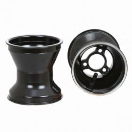 JUEGO LLANTAS TRASERA ALUMINIO 140 mm 58 MOD. RADIOS NEGRO