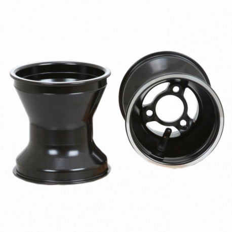 JUEGO LLANTAS TRASERA ALUMINIO 140 mm 58 MOD. RADIOS NEGRO