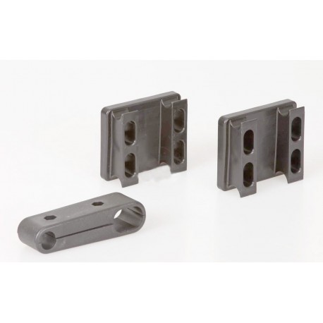 JUEGO SOPORTE SPOILER DELANTERO COLOR NEGRO (NO CIK)